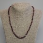 Tourmaline Necklace, faceted cube, diameter 5mm, length 50cm+/- with clasp