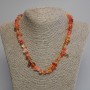 Necklace Assorted chip beads, diameter 8-12x3-6mm+-, length 45cm+- with clasp