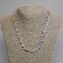 Necklace Amethyst and Citrine chip beads, diameter 8-14x3-6mm+-, length 45cm+- with clasp