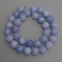 Aquamarine Smooth Round Beads, diameter 12mm+/-, length 38cm+/- on a strand