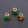 Pandora Bead Plastic, diameter 15x12mm, hole diameter 4.5mm, pack of 6