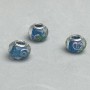 Pandora Bead Plastic, diameter 14x10mm, hole diameter 4.5mm, pack of 6