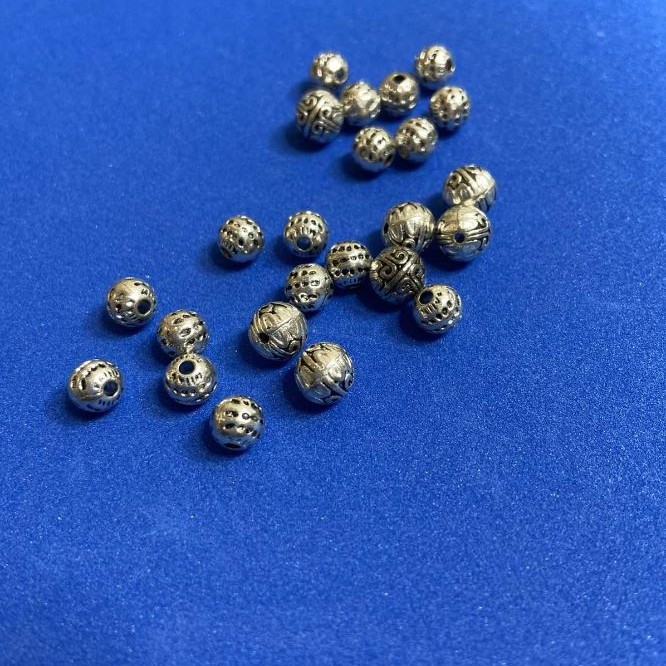Findings Bead Spacer, diameter 7mm, inner diameter 2mm, pack 20g, (+/-)20pcs