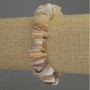 Mother-of-Pearl Chip Bracelet, size 10-15x2-3mm+/-, length 18cm, stretch