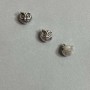 Owl Bead Insert Finding, pack of 3pcs, 11x10mm+