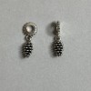 Pine Cone Bail Finding, diameter 25x7mm, hole diameter 5mm, pack of 2pcs+
