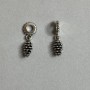 Pine Cone Bail Finding, diameter 25x7mm, hole diameter 5mm, pack of 2pcs+