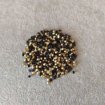 Loose Rhinestones Black, Diameter 3mm+/-, Pack /4g+/-