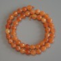 Natural Stone Beads Nephrite Mashan, Faceted Round 8mm+/-, Length 38cm+