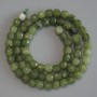 Jadeite Beads, Faceted Cube 5.5x5.5mm+/-, on Thread, Length 37cm+