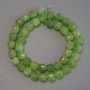 Chrysolite Olivine Natural Stone Beads, Faceted Cube, Diameter 8.5x8.5mm+/-, Length 37cm+