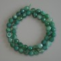 Agate Beads, Faceted Round 8mm+/-, on Thread, Length 38cm+