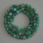 Agate Beads Faceted Cube 5x5mm+/- on a Thread, Length 37cm+