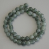 Nephrite Faceted Round Beads on a Strand, diameter 8mm+-, length 38cm+