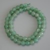Nephrite Faceted Round Beads on a Strand, diameter 8mm+-, length 38cm+