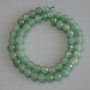 Nephrite Faceted Round Beads on a Strand, diameter 8mm+-, length 38cm+