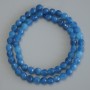 Apatite Beads on Thread, Faceted Round, Diameter 6mm+/-, Length 37cm+