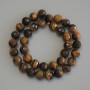 Tiger's Eye Beads, Faceted Round, Diameter 10cm+/-, Length 37cm+, on Thread