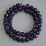 Sugilite Beads, Faceted Cube, Diameter 9x9mm+/-, Length 38cm+, on Thread