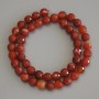 Agate Beads Faceted Ball, diameter 8mm+-, length 37cm+- on a thread