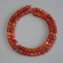 Agate Faceted Cube Beads, diameter 5x5mm+-, length 37cm+- on a strand