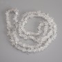 Rock Crystal Chip Beads, diameter 10x3-5mm+/-, length 76cm+/- on fishing line