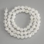 Rock Crystal Beads, Faceted Round 6mm+/-, Length 37cm+/-, on a Strand