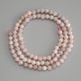 Pink Opal Beads Faceted Round 4mm+/-, on a strand, length 38cm+