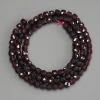 Natural Garnet Beads, Faceted Cube, Diameter 4x4mm+/-, Length 39cm+