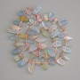 Morganite Beads Tumbled Butterfly 14-17x6-8mm+/-, seed beads 3mm+/-, on a strand, length 41cm+