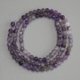 Amethyst Beads, Faceted Round 4mm+/-, on a Thread, Length 39cm+