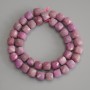 Phosphosiderite Beads, Faceted Cube, on a Thread, Diameter 9x9mm+/-, Length 37cm+