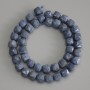 Sponge Coral Beads, Faceted Cube, Diameter 9x9mm+/-, Length 37cm+