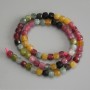 Tourmaline Beads Faceted Cube 5.5x5.5mm+/- on Thread, Length 36cm+