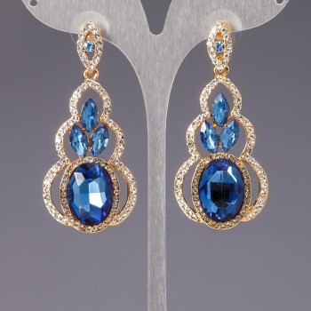 Crystal "Chandelier" Earrings "Linda"