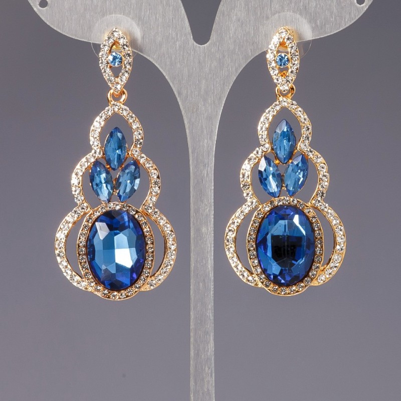 Crystal "Chandelier" Earrings "Linda"