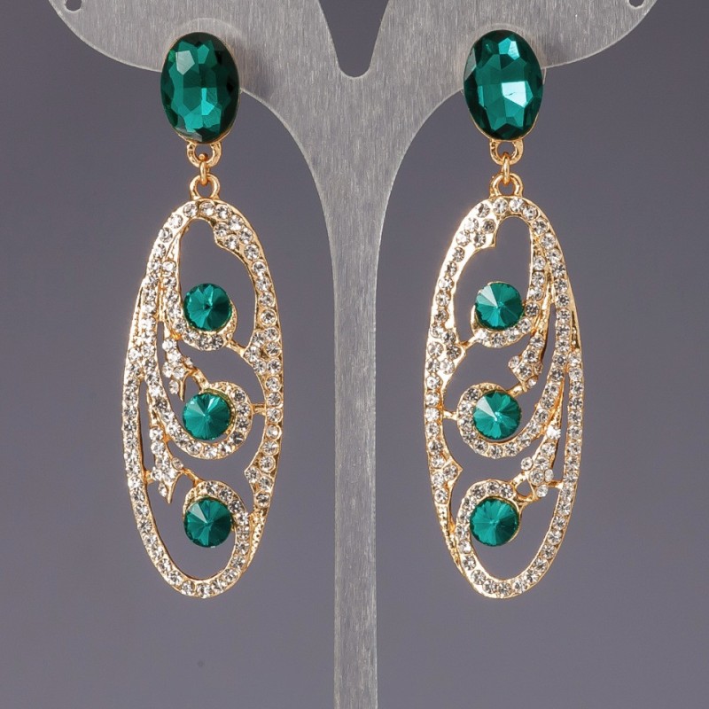 Crystal "Chandelier" Earrings "Slovianka"