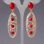 Crystal Chandelier Earrings "Slovyanka"