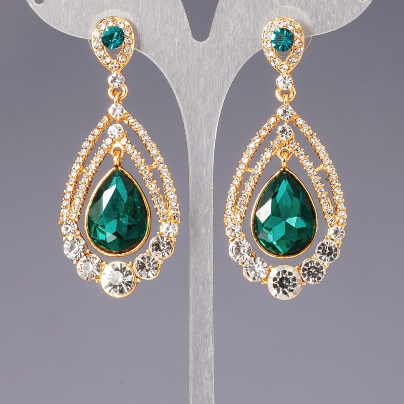 Crystal Chandelier Earrings "Entourage"