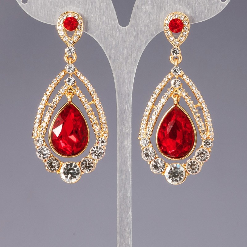 Crystal Chandelier Earrings "Entourage"