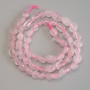 Rose Quartz Tumbled Beads, diameter 6-8x6mm+-, length 39cm+- on thread