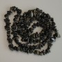 Sun Obsidian Chip Beads, diameter 6-8x2-5mm+/-, length 78cm+/- on fishing line