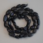 Shungite Tumbled Beads, diameter 7-10x8mm+/-, length 40cm+/- on a thread