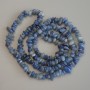 Blue Aventurine Chip Beads, diameter 5-8x3-5mm+/-, length 80cm+/- on fishing line