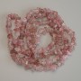 Strawberry Quartz Chip Beads, diameter 6-10x4mm+/-, length 80cm+/- on fishing line