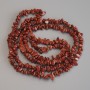 Red Jasper Chip Beads, diameter 5-8x2-3mm+/-, length 80cm+/- on fishing line