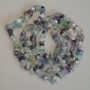 Fluorite Beads chip, diameter 7-9×2-6mm+-, length 80cm+- on thread