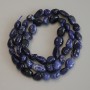 Sodalite Tumbled Beads, diameter 8-12x7mm+-, length 40cm+- on thread