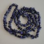 Sodalite Chip Beads, diameter 6-9x2-4mm+-, length 80cm+- on fishing line