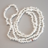 White Quartz Chip Beads, diameter 4-7x3mm+-, length 86cm+- on fishing line